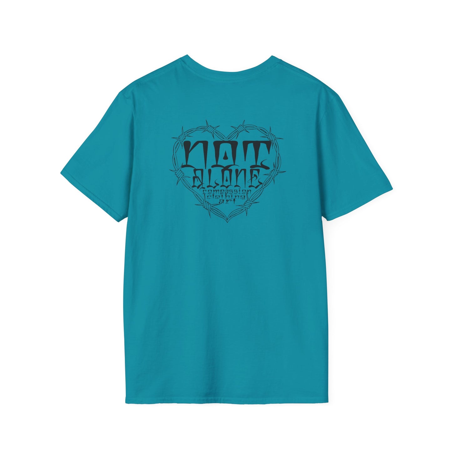 Bohemian Graphic T-Shirt - 'Not Alone' Heart Design
