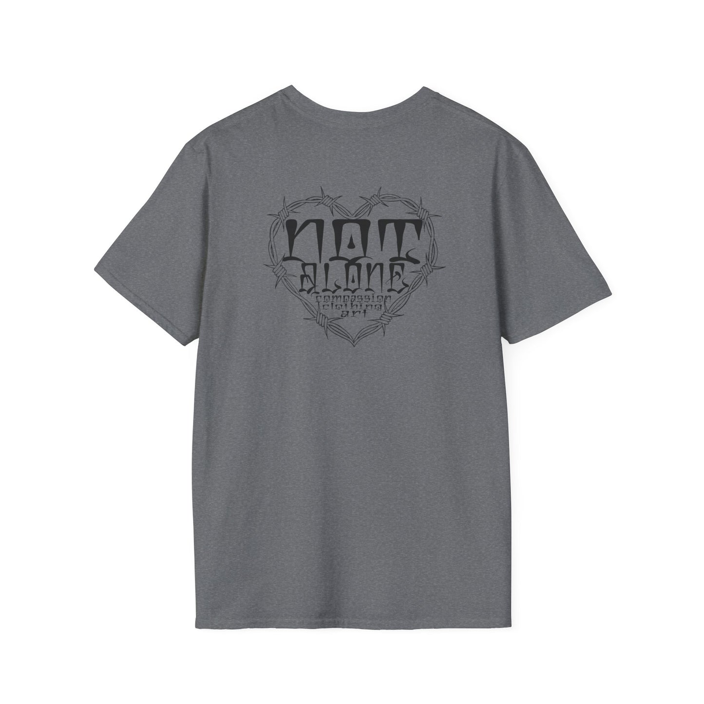 Bohemian Graphic T-Shirt - 'Not Alone' Heart Design