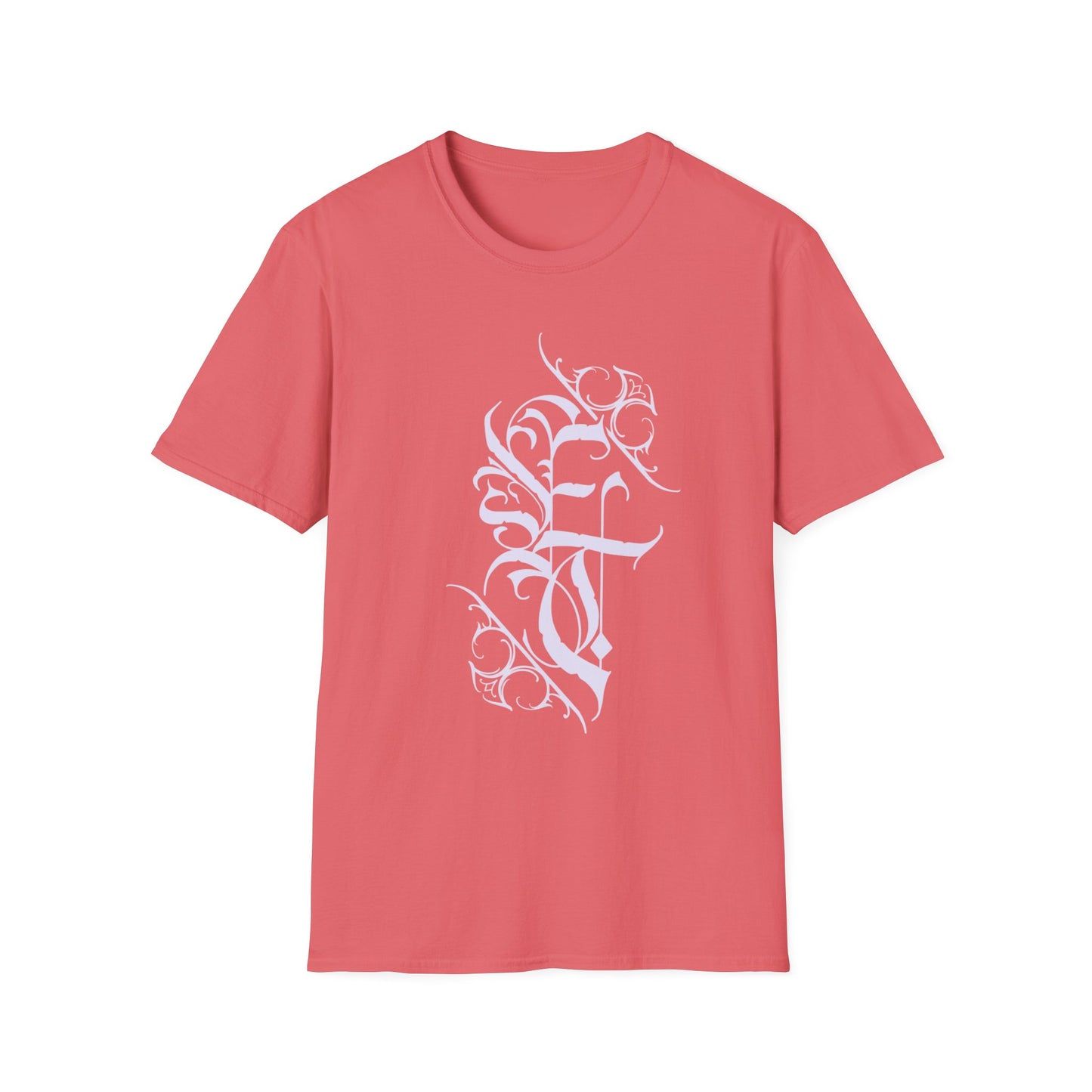 Elegant Floral Unisex Softstyle T-Shirt - Trendy Graphic Tee for Casual Wear