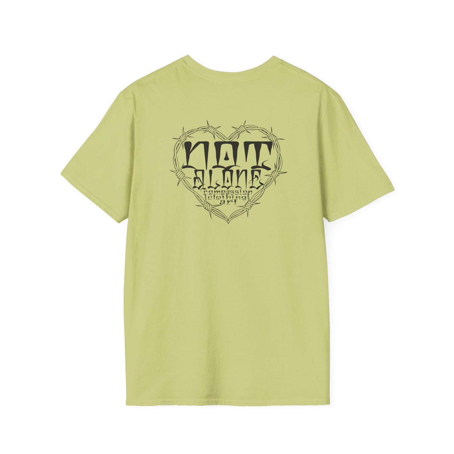 Bohemian Graphic T-Shirt - 'Not Alone' Heart Design