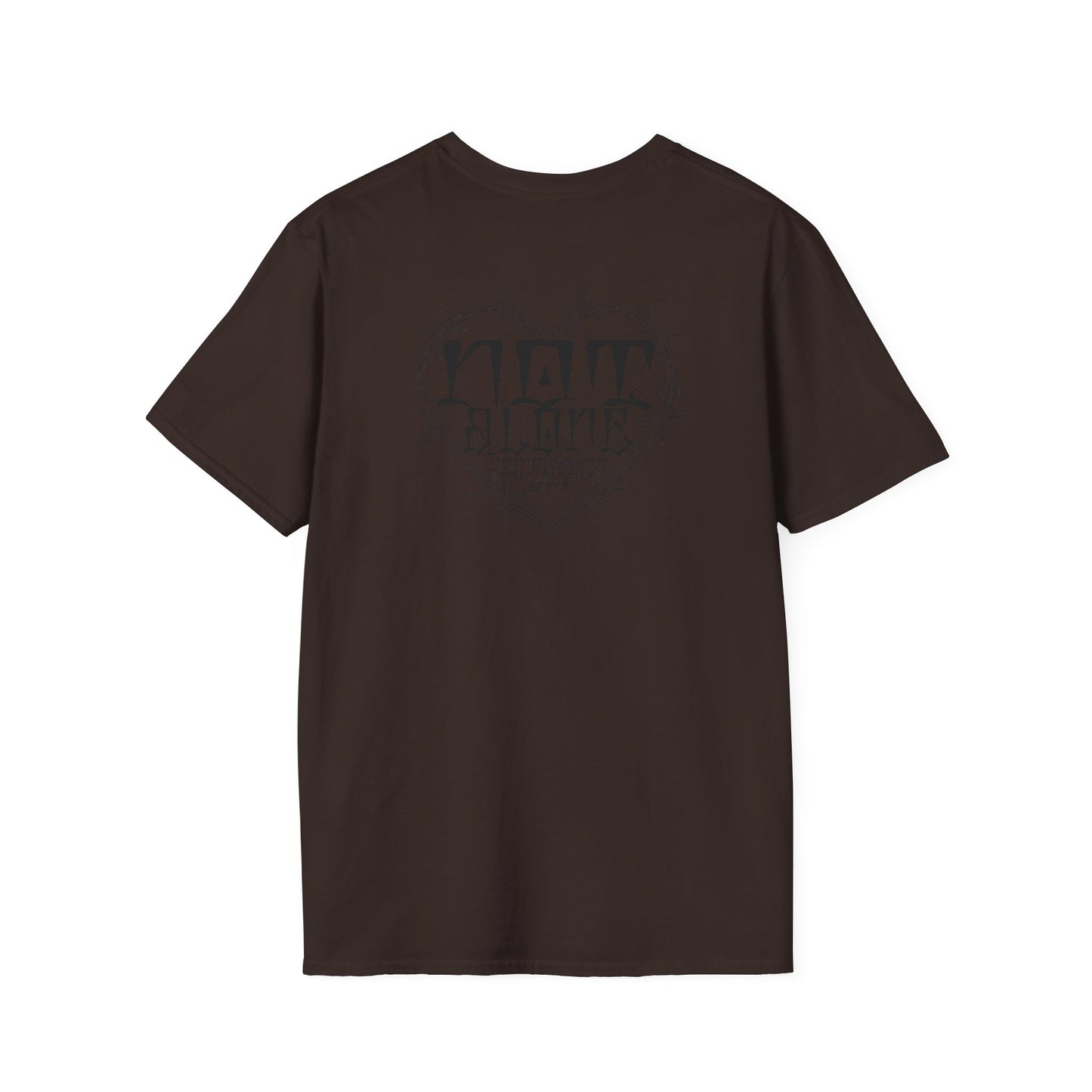 Bohemian Graphic T-Shirt - 'Not Alone' Heart Design