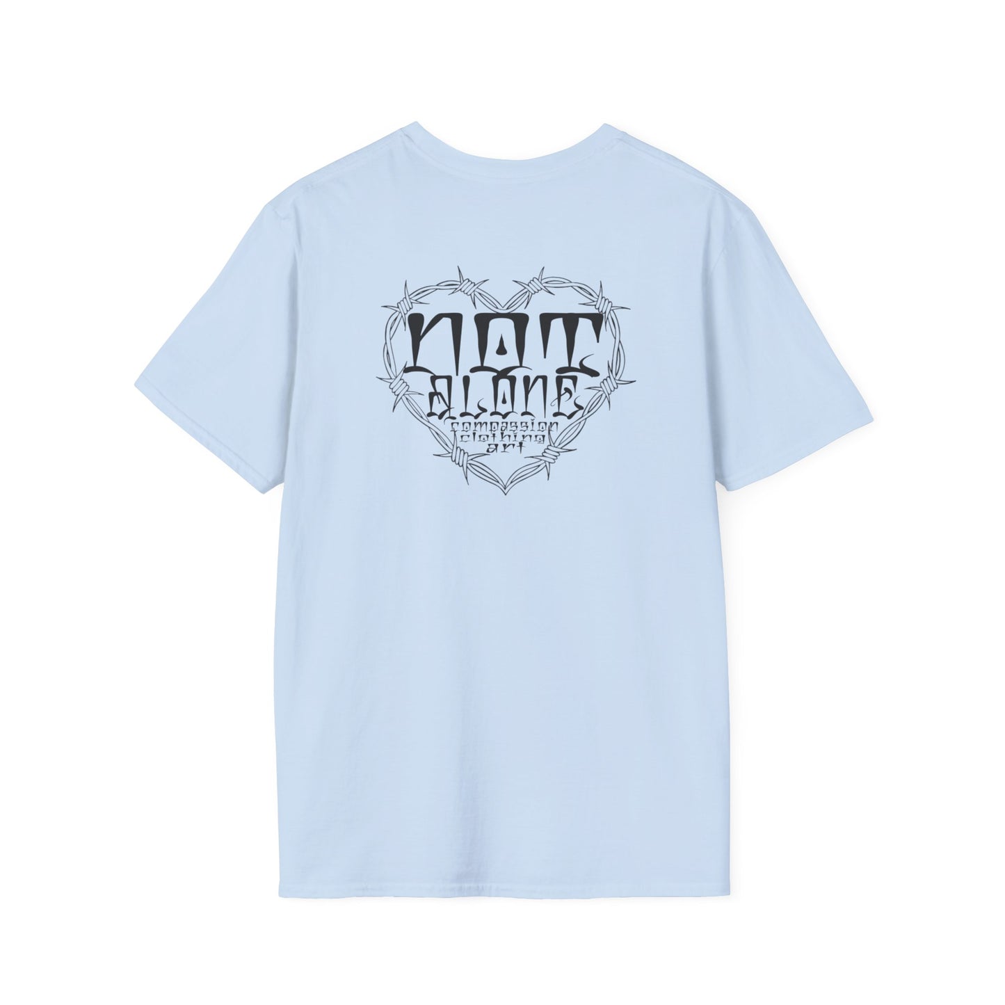Bohemian Graphic T-Shirt - 'Not Alone' Heart Design