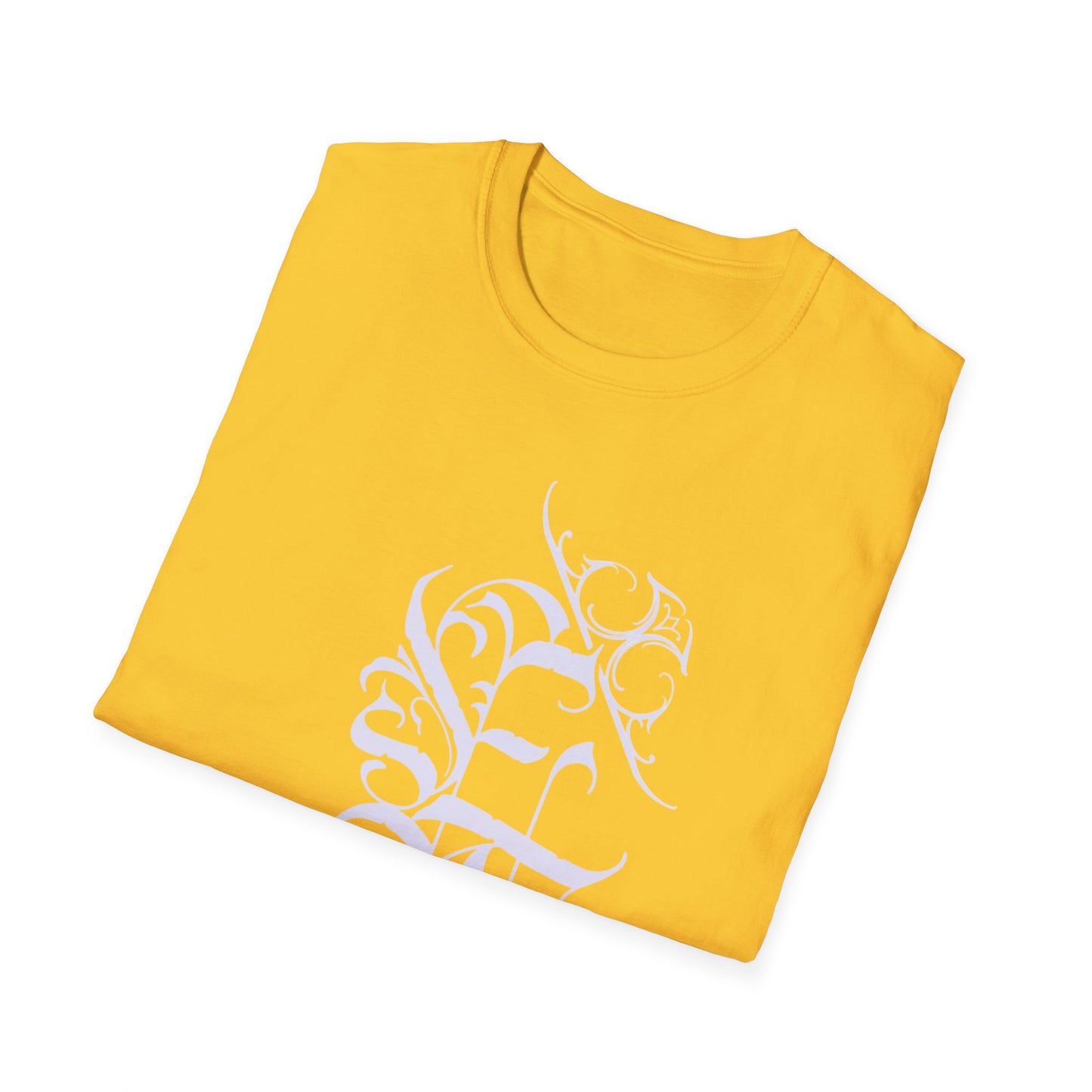 Elegant Floral Unisex Softstyle T-Shirt - Trendy Graphic Tee for Casual Wear