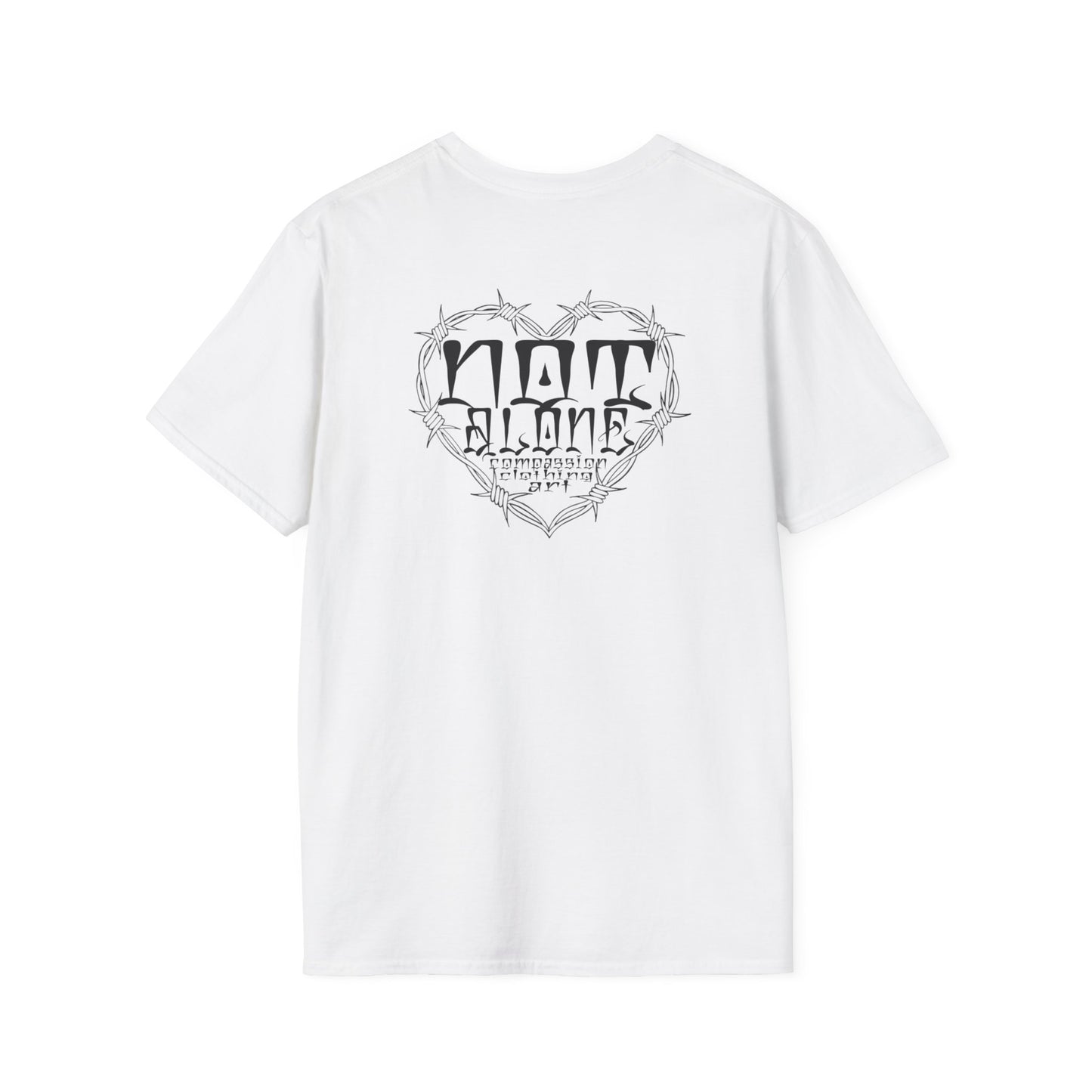 Bohemian Graphic T-Shirt - 'Not Alone' Heart Design