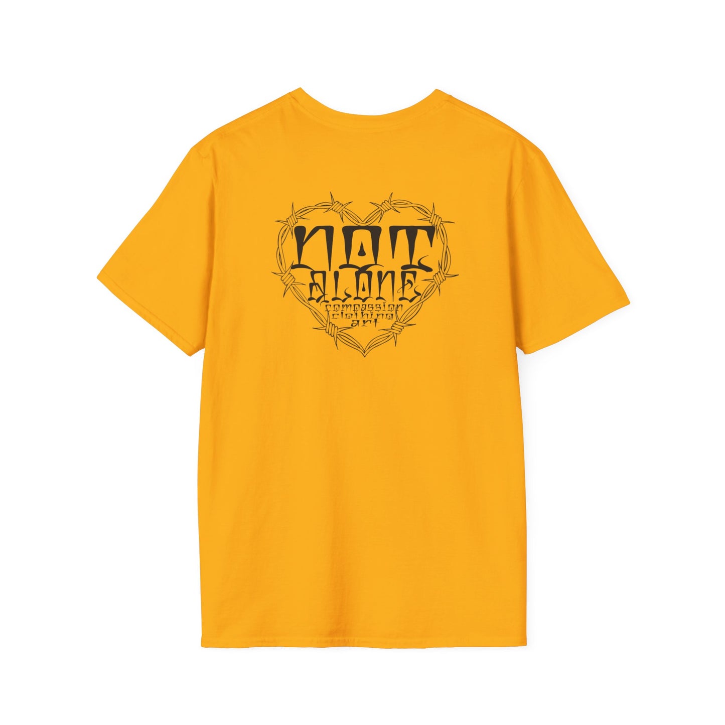 Bohemian Graphic T-Shirt - 'Not Alone' Heart Design