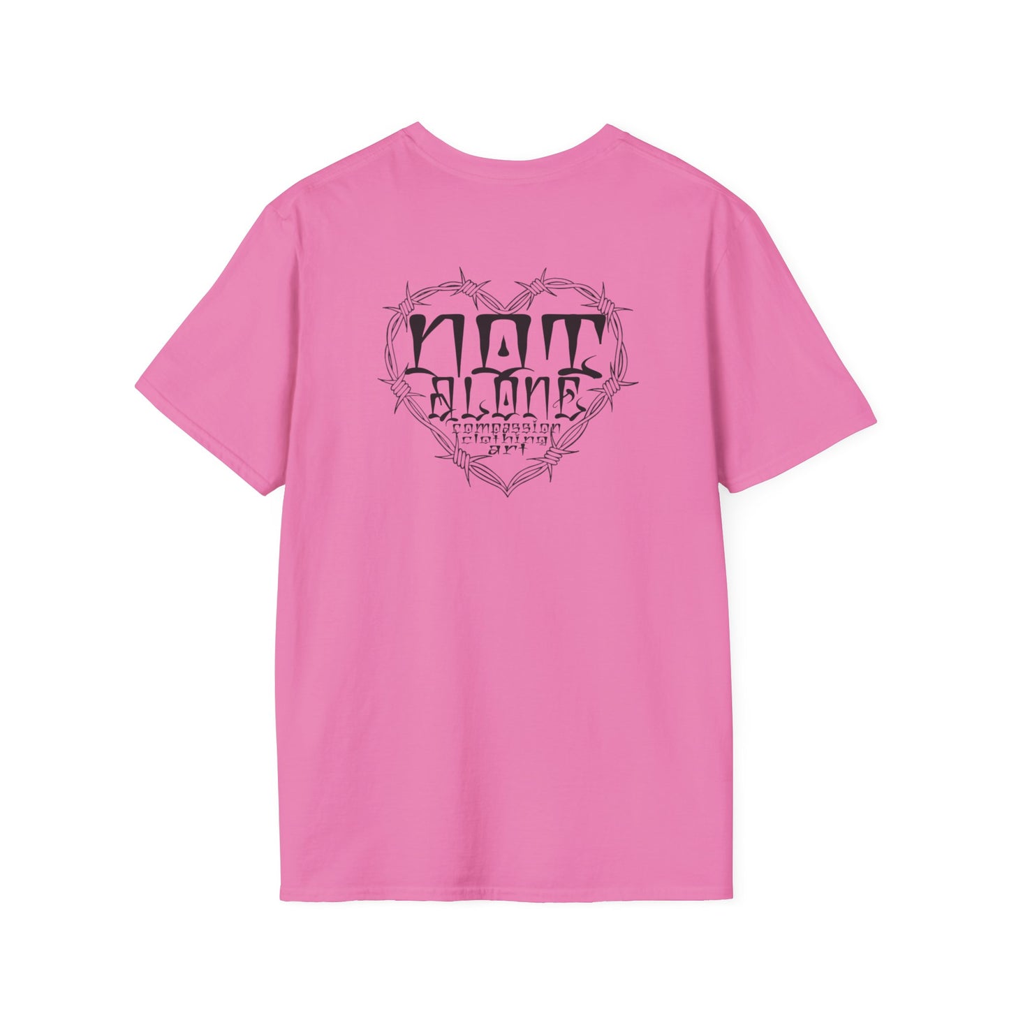 Bohemian Graphic T-Shirt - 'Not Alone' Heart Design